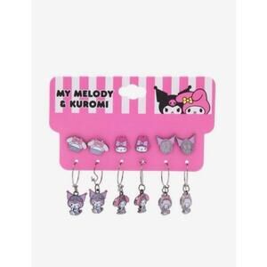 Brand New My Melody & Kuromi Slumber Party Collectible Earring Set